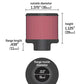 K&N .315/.431 Flange 1 3/8 inch OD 1.5 inch H Clamp On Crankcase Vent Filter - Racecraft Industries