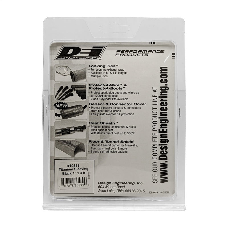 DEI Protect-A-Sleeve 1in I.D. x 36in - Black Titanium - Racecraft Industries