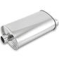 Vibrant StreetPower Oval Muffler - 2in Inlet/Dual Outlet (Center In - Offset Out) - Racecraft Industries