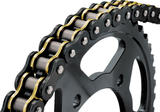 BikeMaster 525x130 BMOR O-Ring Chain - Black/Gold - Racecraft Industries