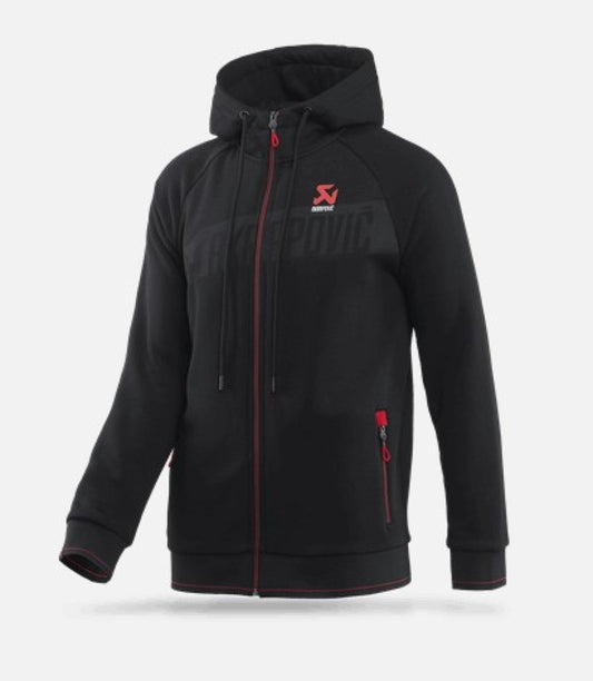 Akrapovic Mens Corpo Zip Hoodie Black - XL - Racecraft Industries