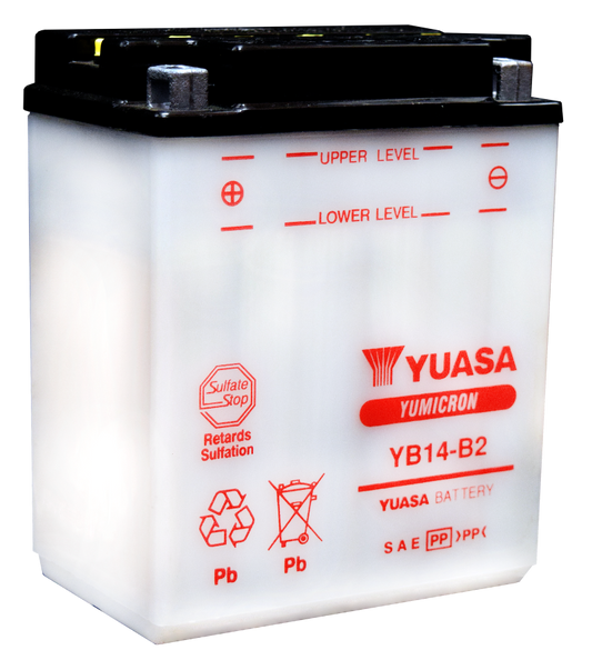 Yuasa YB14-B2 Yumicron CX 12-Volt Battery - Racecraft Industries
