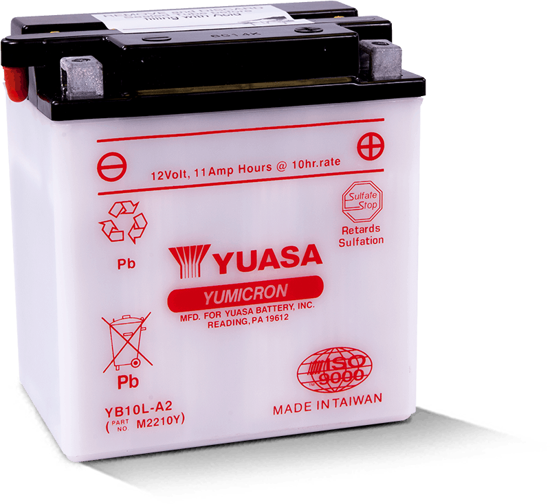 Yuasa YB10L-A2 Yumicron 12-Volt Battery - Racecraft Industries