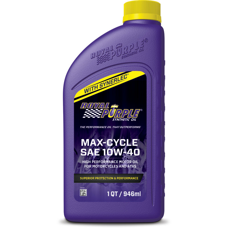Royal Purple Max-Cycle Synthetic 10W-40 Motorcycle Oil - 1 Quart - Racecraft Industries