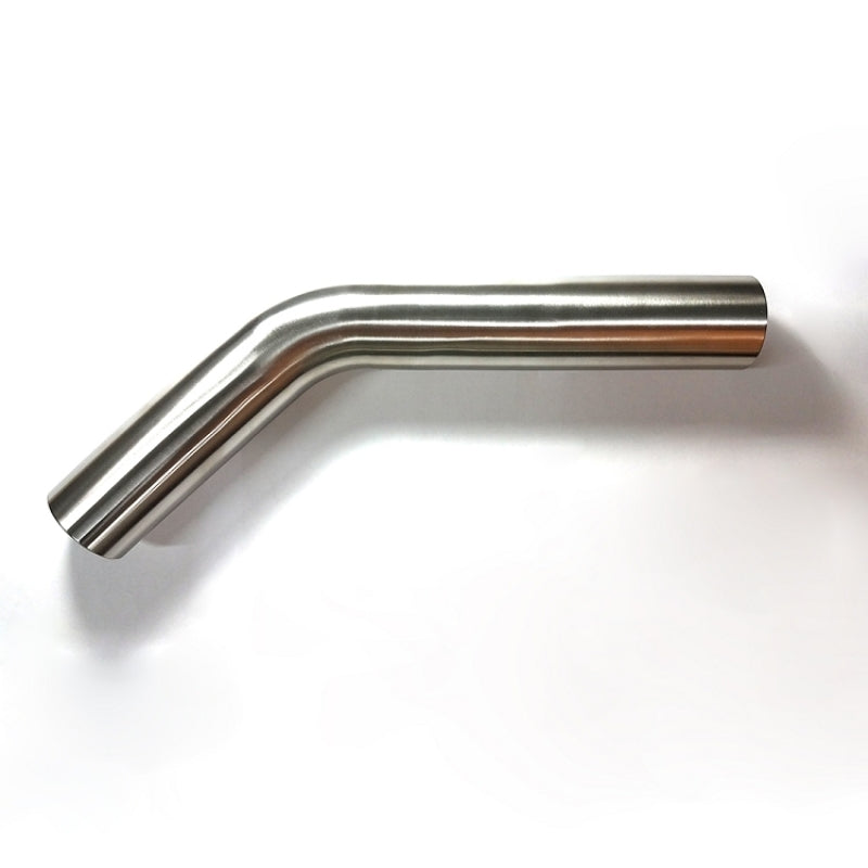 Stainless Bros 3in Diameter 1.5D / 4.5in CLR 45 Degree Bend 5in leg/8in leg Mandrel Bend - Racecraft Industries