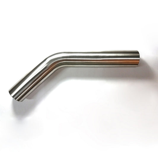 Stainless Bros 3in Diameter 1.5D / 4.5in CLR 45 Degree Bend 5in leg/8in leg Mandrel Bend - Racecraft Industries