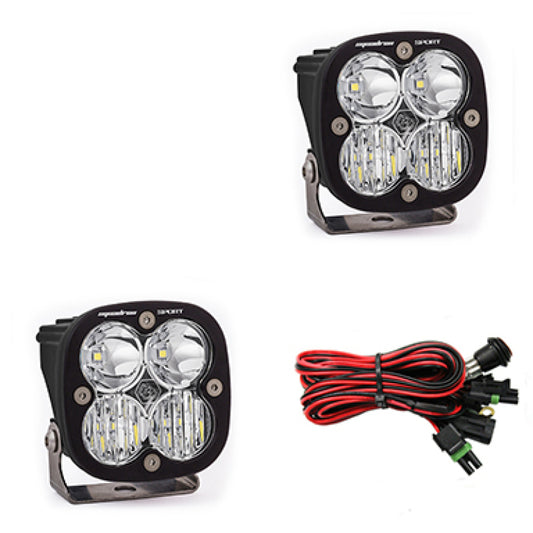 Baja Designs Squadron Sport Driving/Combo Pair LED Light Pods - Clear - Racecraft Industries