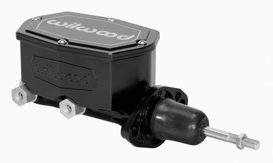 Wilwood Compact Tandem Master Cylinder - 1in Bore - w/Pushrod (Black) - Racecraft Industries