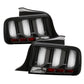 Spyder 05-09 Ford Mustang (White Light Bar) LED Tail Lights - Black ALT-YD-FM05V3-LED-BK - Racecraft Industries