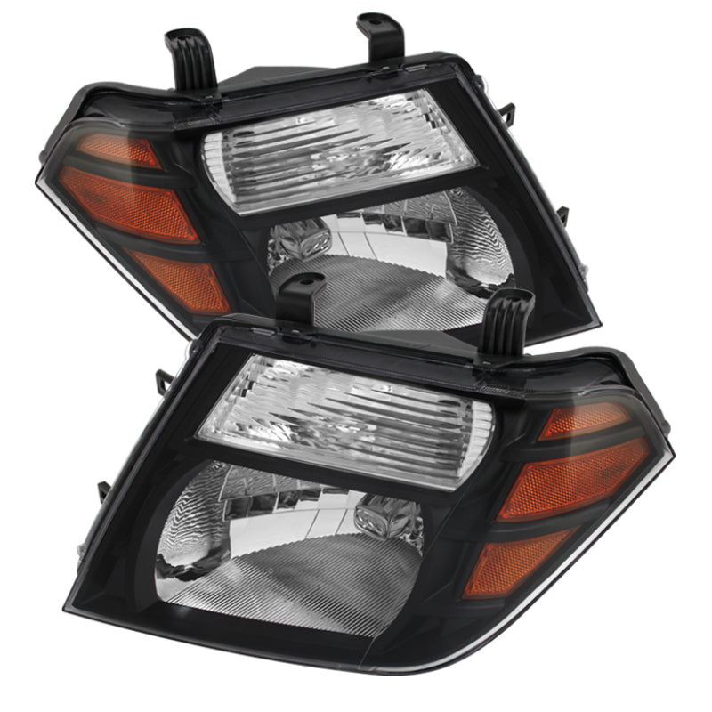Xtune Nissan Pathfinder 08-11 Amber Crystal Headlights Black HD-JH-NP08-AM-BK - Racecraft Industries