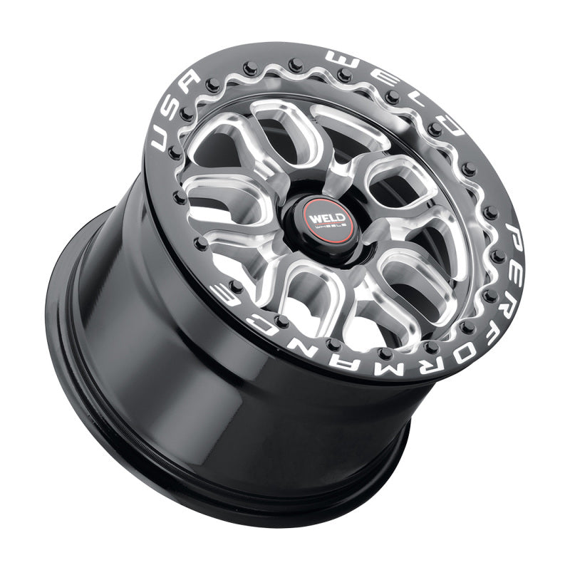 Weld S907 15X10 Laguna Beadlock 5X120.7 ET50 BS7.50 Gloss Black MIL Dia 78.1 - Racecraft Industries