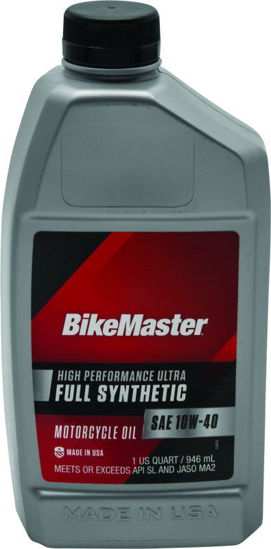 BikeMaster 10W40 Full Synthetic Oil - Quart - Racecraft Industries