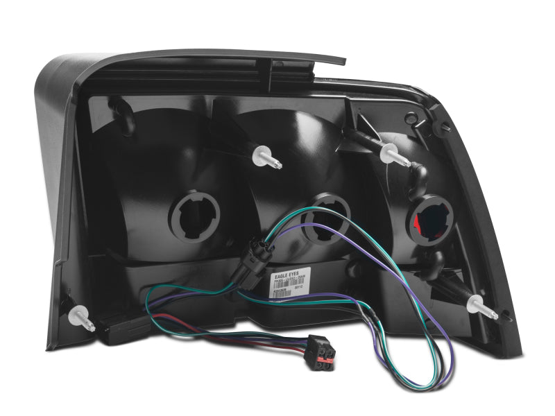 Raxiom 99-04 Ford Mustang Excluding 99-01 Cobra Icon LED Tail Lights- Black Housing (Smoked Lens) - Racecraft Industries