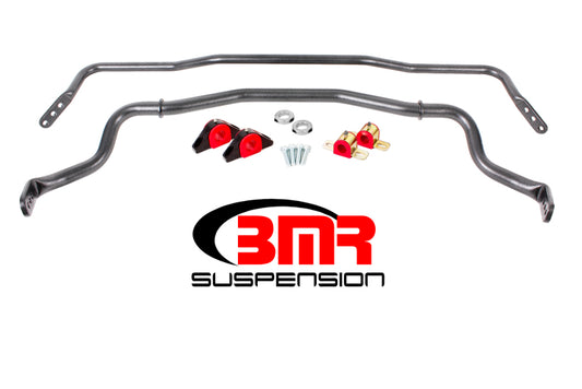 BMR 15-17 S550 Mustang Front & Rear Sway Bar Kit w/ Bushings - Black Hammertone - Racecraft Industries