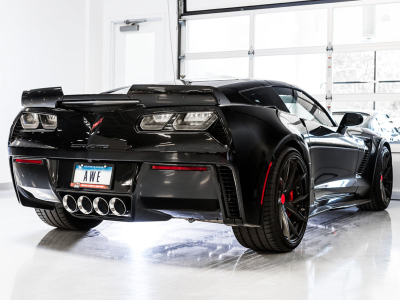 AWE Tuning 14-19 Chevy Corvette C7 Z06/ZR1 (w/o AFM) Touring Edition Axle-Back Exhaust w/Chrome Tips - Racecraft Industries
