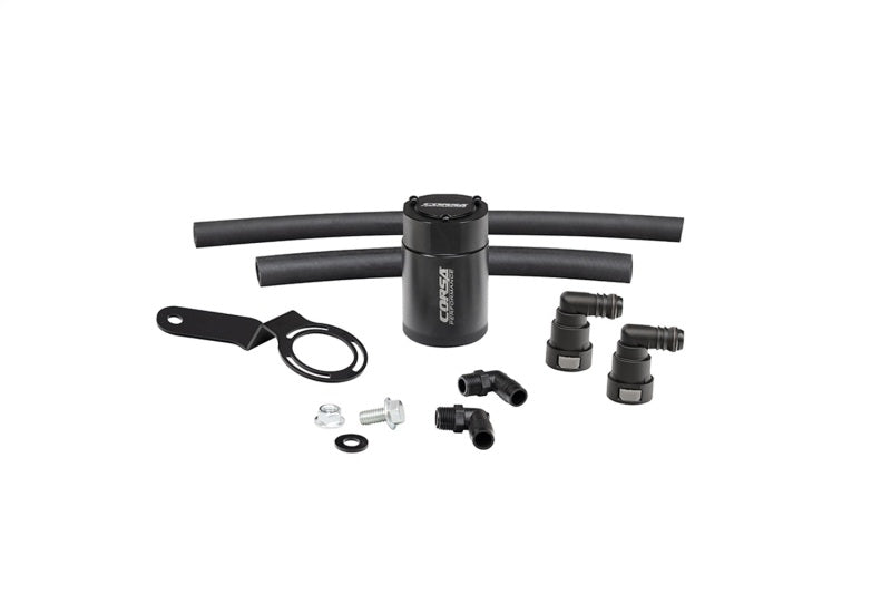 Corsa Performance 2015-2017 Ford Mustang 3 oz. Aluminum Oil Catch Can W/ Mounting Bracket - Racecraft Industries