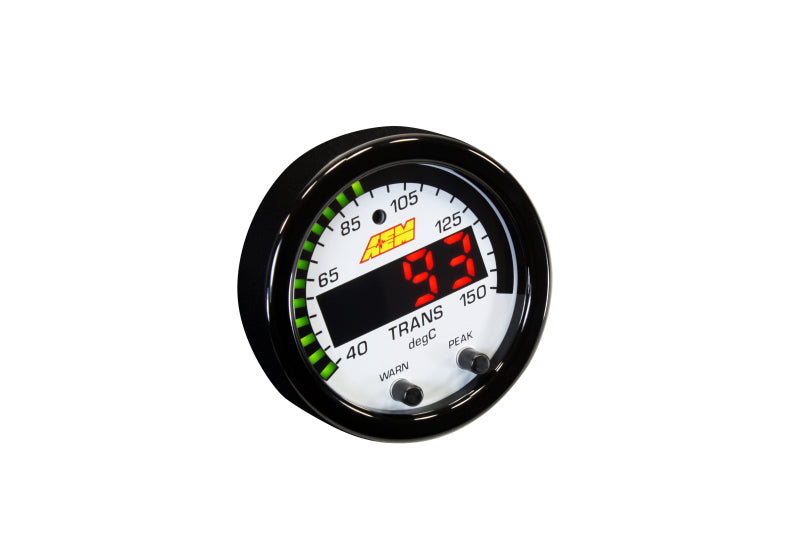 AEM X-Series Temperature 100-300F Gauge Kit (ONLY Black Bezel and Water Temp. Faceplate) - Racecraft Industries