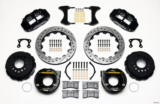 Wilwood Narrow Superlite 4R Rear P-Brk Kit 12.88in Drilled Big Ford New Style 2.50in Offset - Racecraft Industries