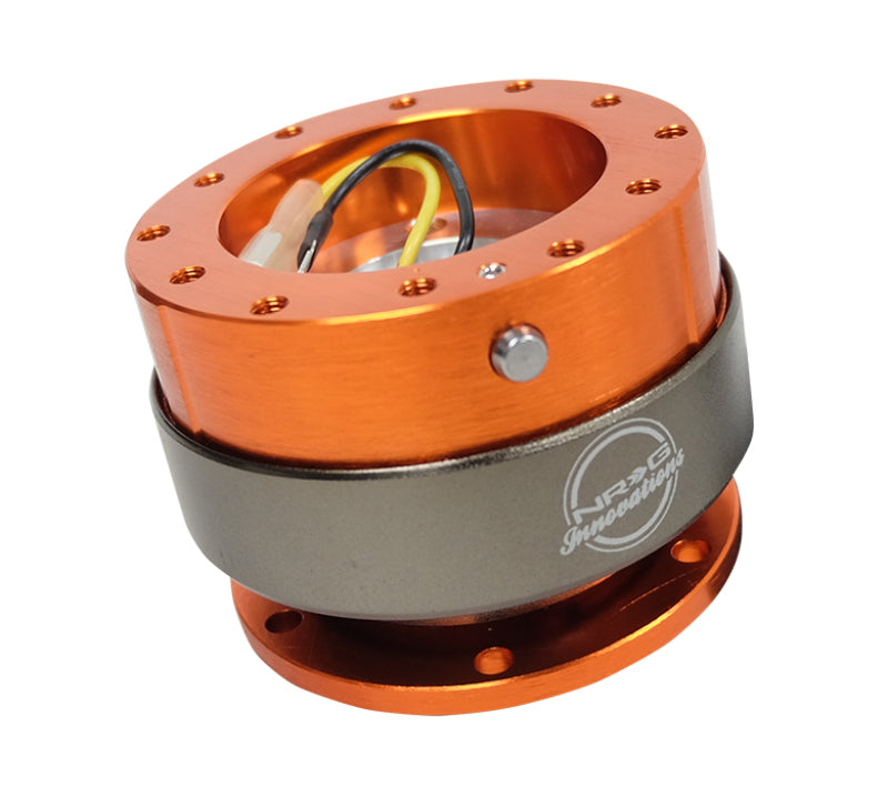 NRG Quick Release Gen 2.0 - Orange Body / Titanium Chrome Ring - Racecraft Industries
