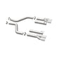 MagnaFlow Axle-Back, SS, 3in, Quad Split Rear 3.5 Tips 2015 Dodge Challenger incl SRT Hellcat - Racecraft Industries
