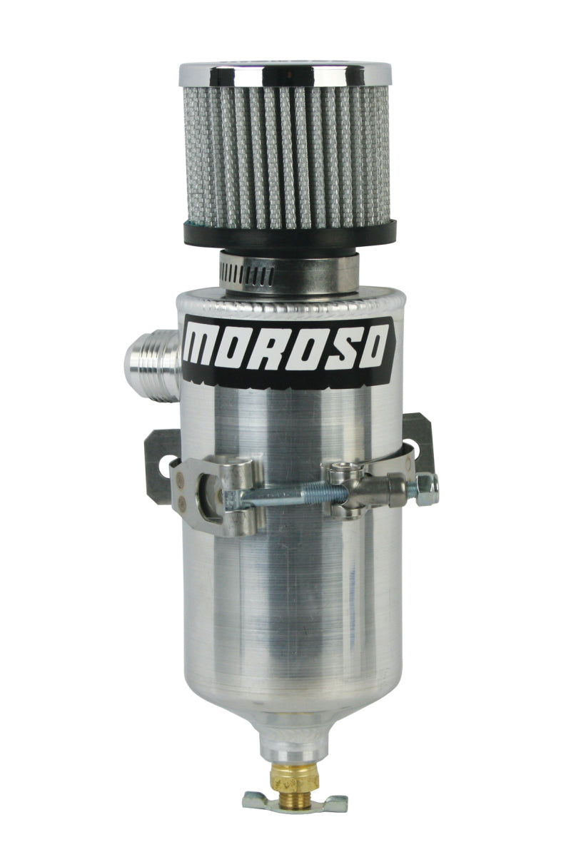 Moroso Breather Tank/Catch Can -12An Male Fitting - Aluminum - Racecraft Industries