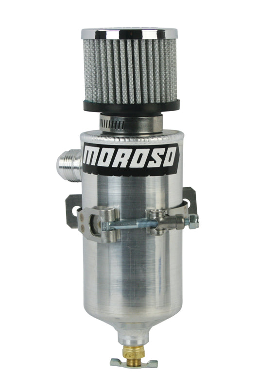 Moroso Breather Tank/Catch Can -12An Male Fitting - Aluminum - Racecraft Industries