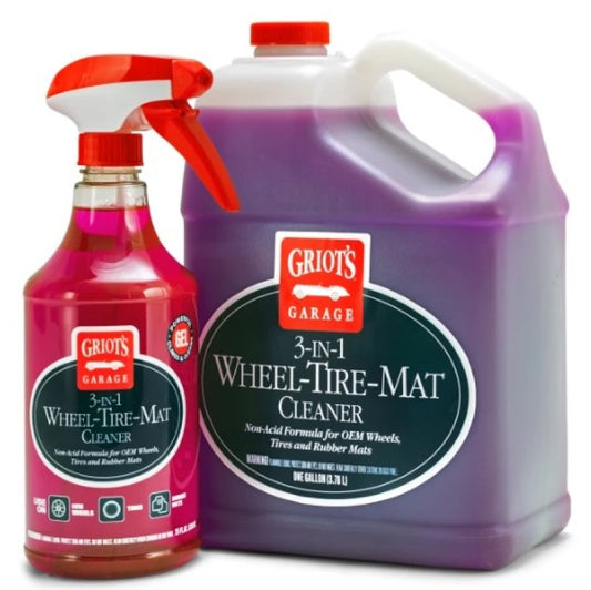 Griots 3 In 1 Wheel Tire Mat Cleaner- 25 Ounces - Racecraft Industries