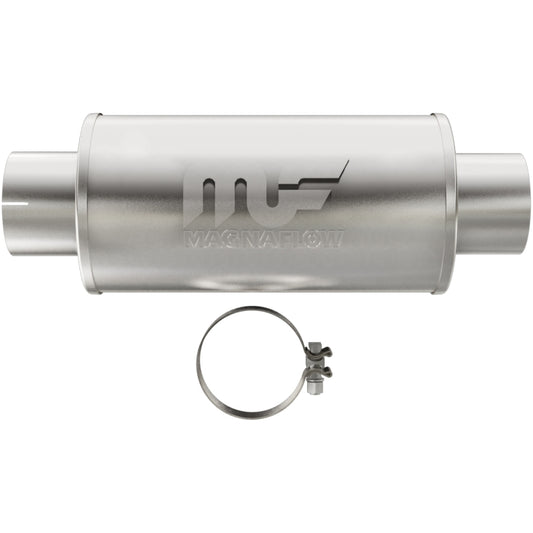 MagnaFlow Muffler Mag DSL SS 7x7x14 4in Inlet 4in Outlet - Racecraft Industries