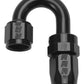 Russell Performance -6 AN Black 180 Degree Full Flow Swivel Hose End - Racecraft Industries