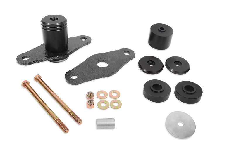 BMR 11-18 Dodge Challenger Motor Mount Solid Bushing Upgrade Kit - Black Anodized - Racecraft Industries