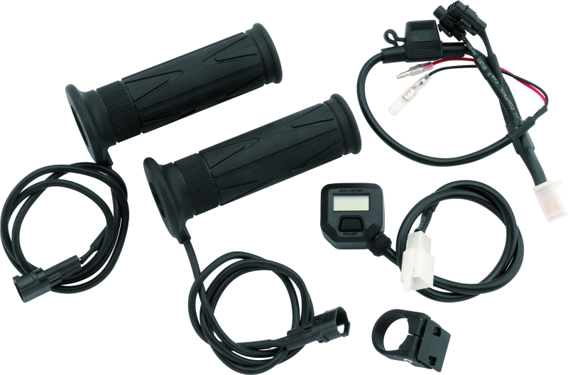 BikeMaster 7/8in Heated Grips w/ LCD Switch - Racecraft Industries