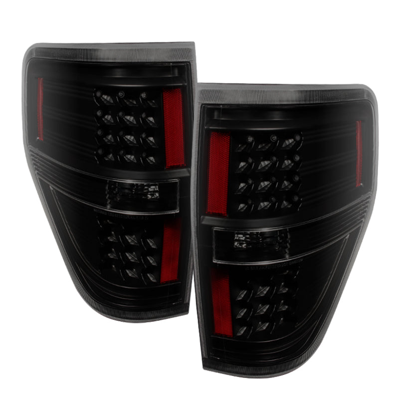 Xtune Ford F150 09-14 LED Tail Lights Black Smoke ALT-JH-FF15009-LED-BSM - Racecraft Industries