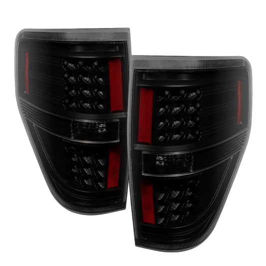 Xtune Ford F150 09-14 LED Tail Lights Black Smoke ALT-JH-FF15009-LED-BSM - Racecraft Industries