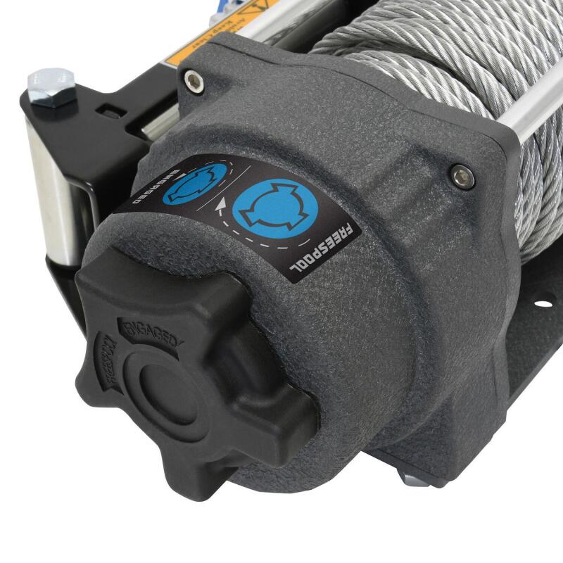 Superwinch 4500 LBS 12V DC 15/64in x 50ft Steel Rope Terra 4500 Winch - Gray Wrinkle - Racecraft Industries