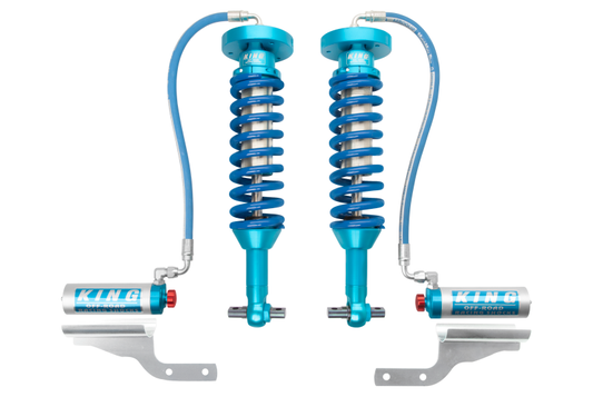 King Shocks 2015+ Ford F150 2WD Front 2.5 Dia Remote Reservoir Coilover w/Adjuster (Pair) - Racecraft Industries
