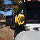 KC HiLiTES 6in. Round Soft Cover (Pair) - Black w/Yellow KC Logo - Racecraft Industries
