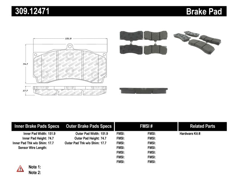 StopTech Performance Brake Pads - Racecraft Industries