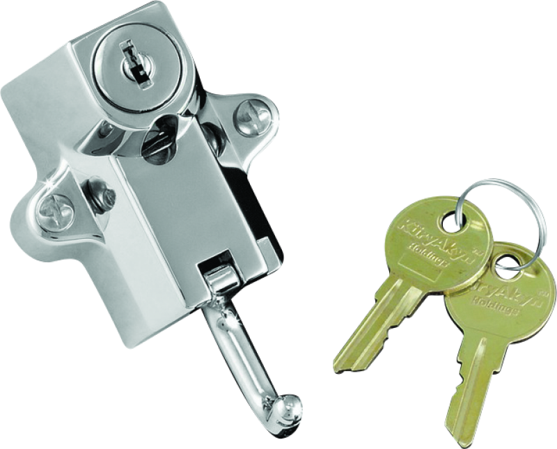 Kuryakyn Universal Helmet Lock 7/8in-1-1/4in Mount Chrome - Racecraft Industries