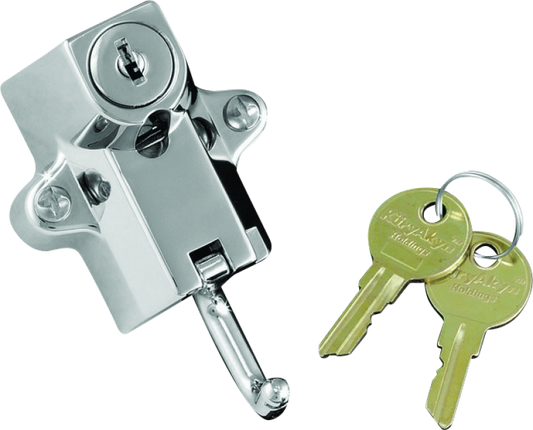 Kuryakyn Universal Helmet Lock 7/8in-1-1/4in Mount Chrome - Racecraft Industries