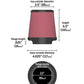 K&N Universal Rubber Filter 3 1/2 inch FLG / 4 5/8 inch Base / 3-1/2 inch Top / 5 1/2 inch Height - Racecraft Industries