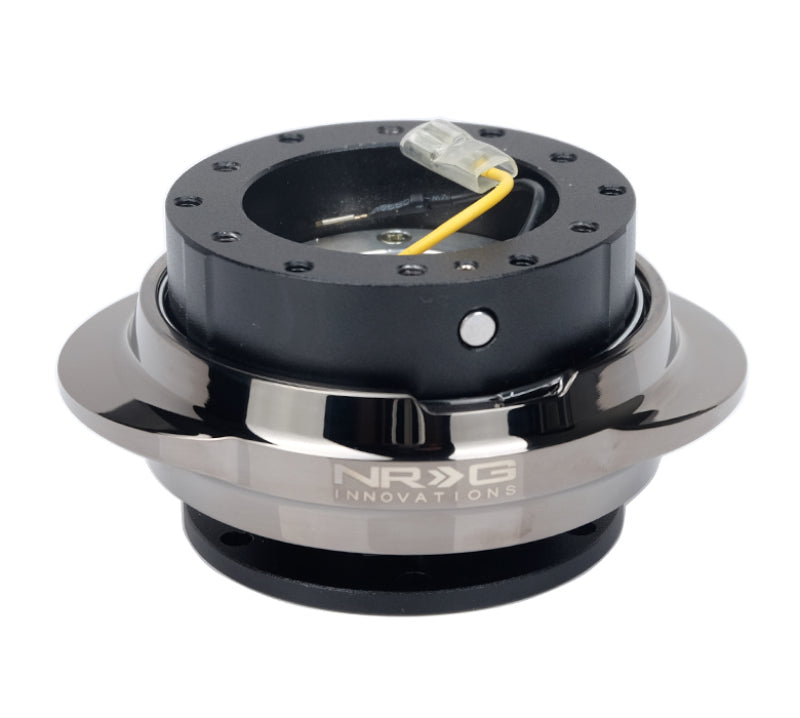 NRG Quick Release Kit - Black Body/ Black Chrome Oval Ring - Racecraft Industries