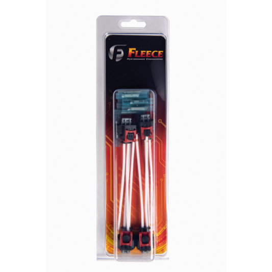 Fleece Performance 17-22 GM 2500/3500 Duramax Replacement Fuel Injector Connector w/Pigtail (4 Pack) - Racecraft Industries