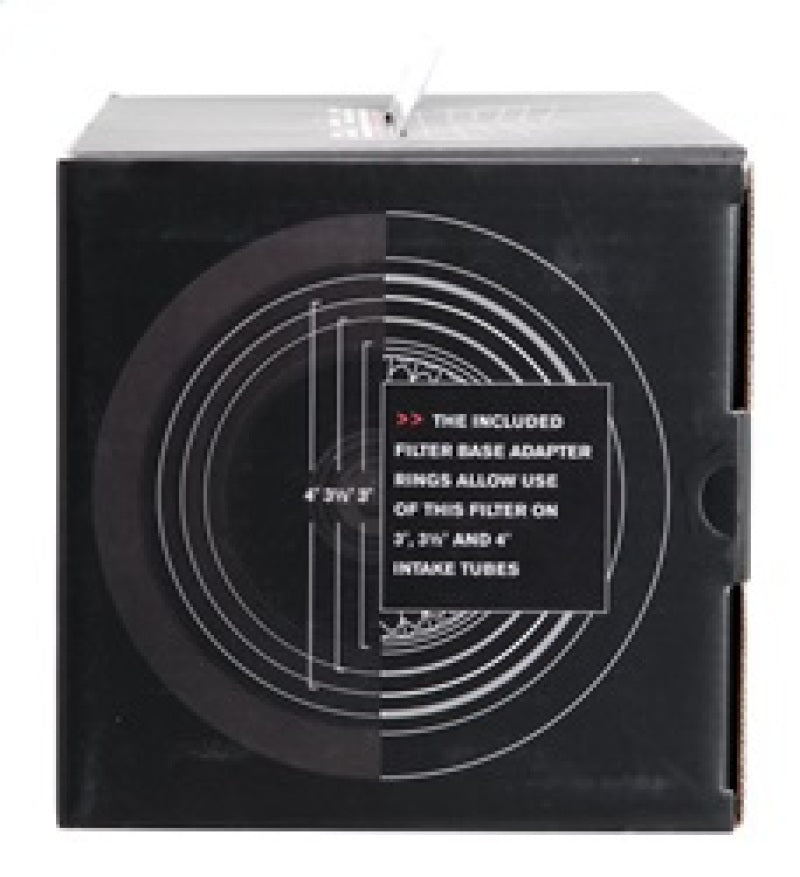 Spectre Adjustable Conical Air Filter 9-1/2in. Tall (Fits 3in. / 3-1/2in. / 4in. Tubes) - Red - Racecraft Industries