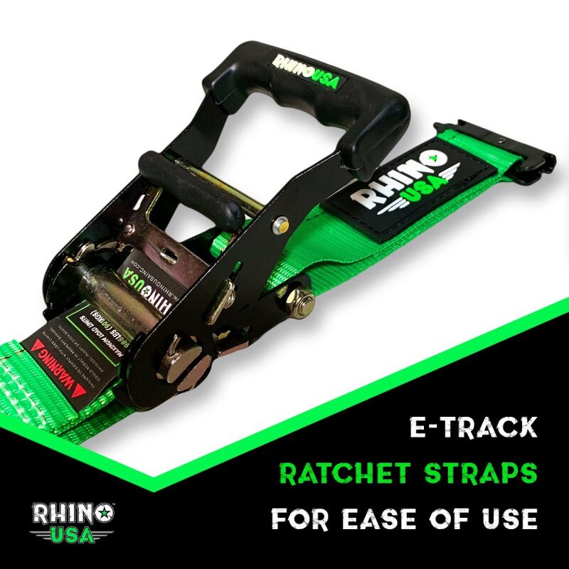 Rhino USA Utv Wheel Chock Tie-Down Kit (2-Wheel Kit) (Green) - Racecraft Industries