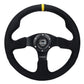 NRG Reinforced Steering Wheel (320mm) Alcantara Steering Wheel w/ Black Stitching - Racecraft Industries