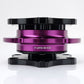 NRG Quick Release SFI SPEC 42.1 - Shiny Black Body / Shiny Purple Ring - Racecraft Industries
