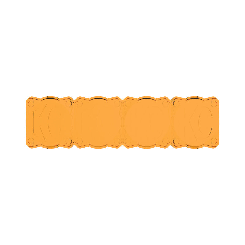 KC HiLiTES FLEX ERA LED Light Bar 10in. Light Shield - Amber (SHIELD ONLY) - Racecraft Industries