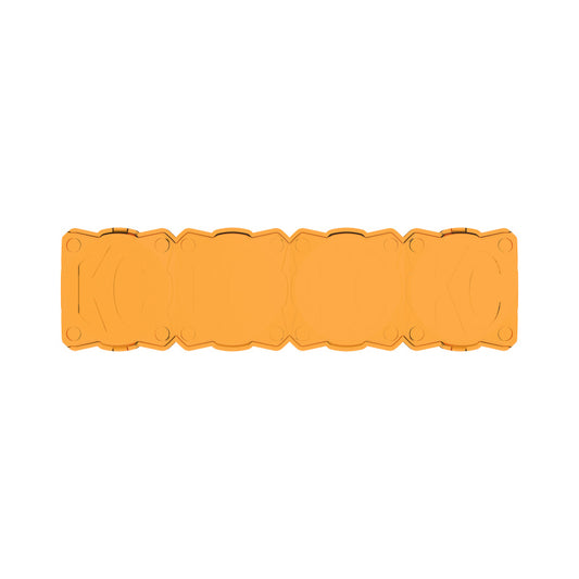 KC HiLiTES FLEX ERA LED Light Bar 10in. Light Shield - Amber (SHIELD ONLY) - Racecraft Industries