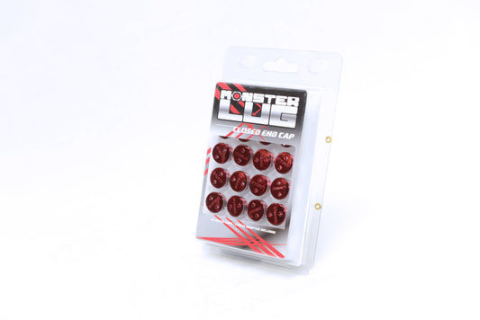 Wheel Mate Monster Lug Nut Caps - Red 14x1.50 - Racecraft Industries