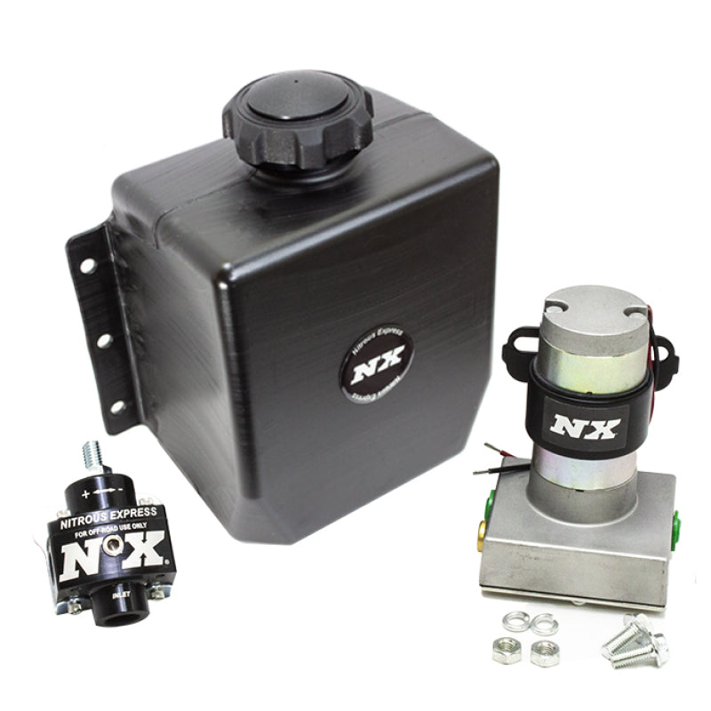 Nitrous Express Stand Alone Fuel Enrichment System w/External Fuel Pump/Fuel Regulator/3qt Tank - Racecraft Industries